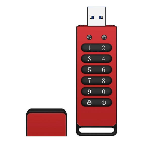 Unidad Flash Usb Cifrada Encriptada Clave 64gb Pendrive Pen