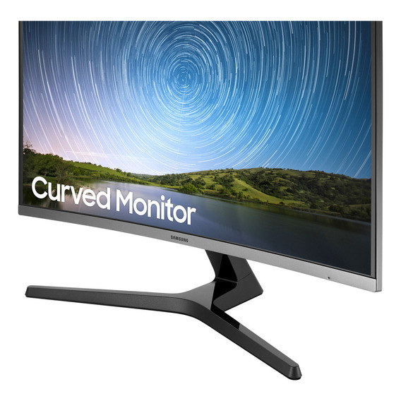 Monitor Curvo Fhd De 27'' Con Bordes Ultra Delgados Color Negro