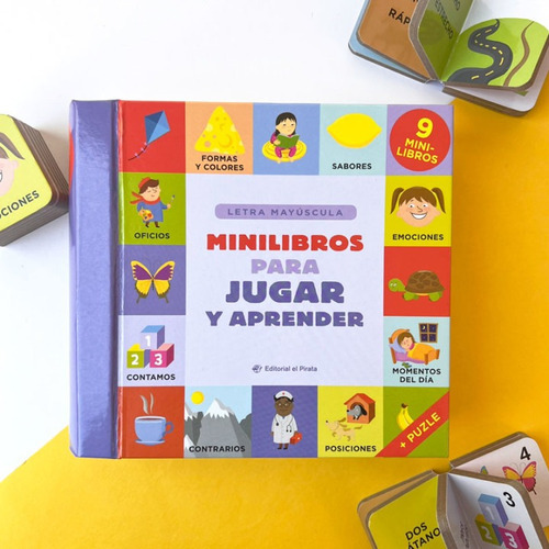Minilibros Para Jugar Y Aprender: Primeros Conceptos, De Olga Utkina. Serie Minilibros Editorial El Pirata, Tapa Dura, Edición Primera En Español, 2021