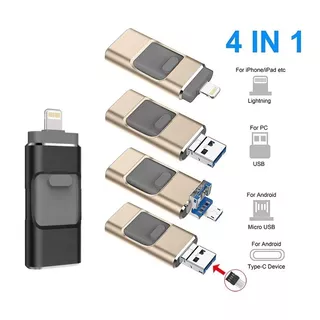 Pendrive Lightning Usb C Tipo C Usb Para iPhone Android 64g