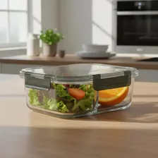 Contenedor De Vidrio Hermético Teeky Apto Microondas Freezer Transparente