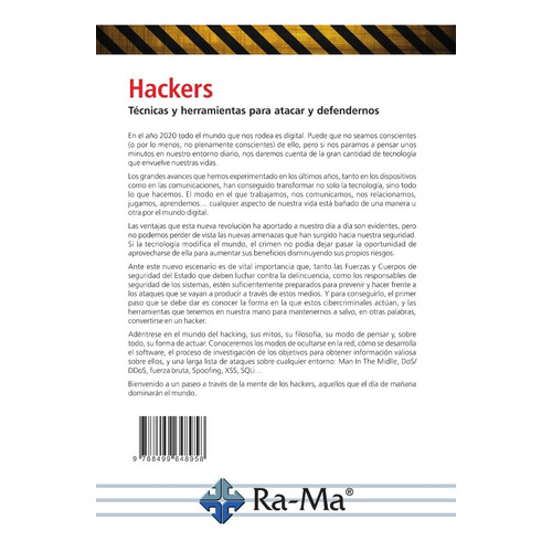 Libro Hackers  Técnicas Y Herramie Para Atacar Y Defendernos