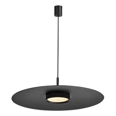 Colgante Freya 15w Calido 7052 Negro Ø55cm Aluminio Negro