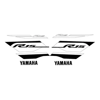 Sticker Carenado Para Yamaha R15 V2 Modelo 8