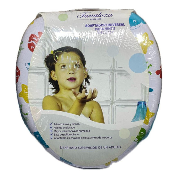 Asiento Adaptador Para Baños Wc Niños Fanaloza Color Blanco