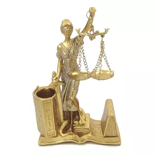 Dama Da Justiça Estatueta Decorativa Deusa Temis Direito