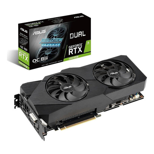 Placa de video Nvidia Asus  Dual GeForce RTX 20 Series RTX 2060 SUPER DUAL-RTX2060S-O8G-EVO OC Edition 8GB