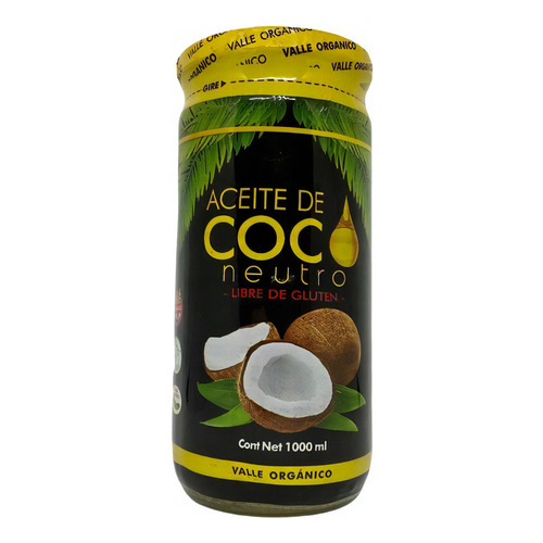 Aceite De Coco Neutro Valle Orgánico 1l