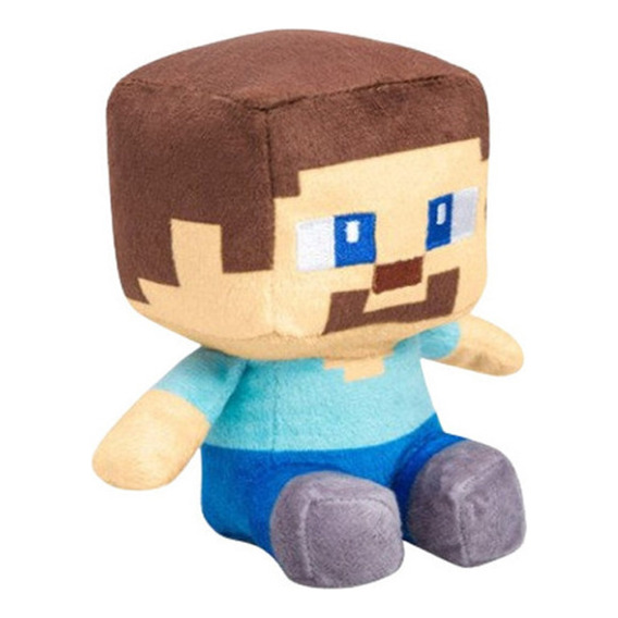 Muñeco De Peluche Minecraft Sentado Steve