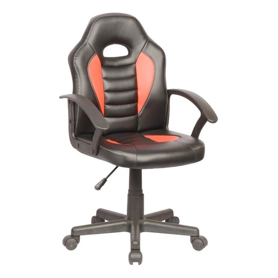 Silla Gamer Giratoria Con Posa Brazos Pf Color Rojo