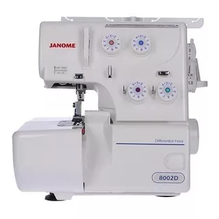 Máquina De Coser Overlock Janome 8002d Portable Blanca 220v