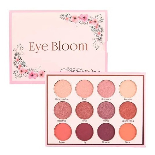 Eye Bloom -paleta De Sombras- De Beauty Creations Color de la sombra Cálida