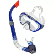 Set Mascara Snorkel Speedo Glide Mask Buceo Adulto - Olivos