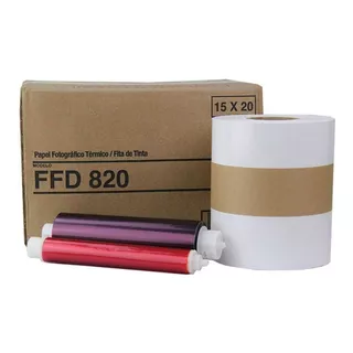 Kit Papel Fotográfico Térmico Mitsubishi Fdd 820 430copias