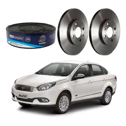  Disco Freio Dianteiro Fiat Grand Siena 1.4 1.6 2017 A 2020