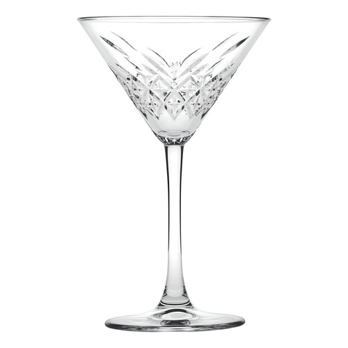 Set De 6 Copas Para Martini Timeless De 230 Ml. De Vidrio Color Transparente