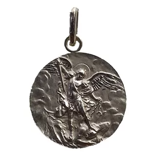 Medalla Plata 925 San Miguel Arcángel #328 Bautizo Comunión