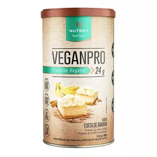 Vegan Pro Whey Vegano Isolado Clean Label Torta Banana 450g