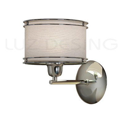 Aplique Pared Doble Aro Cromo Deco Moderno Apto Led Natural