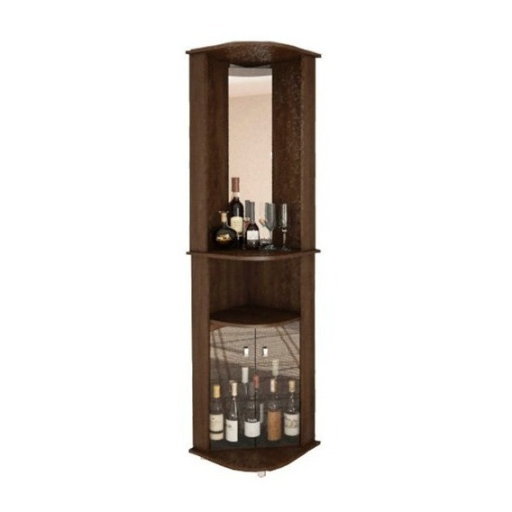 Bar Esquinero Mueble Living Con Espejo Ba2008