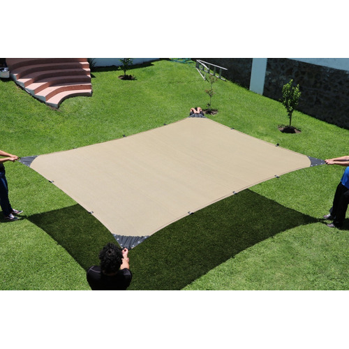 Malla Sombra 90% De 2x3 Beige Mts Lista Para Colocar 