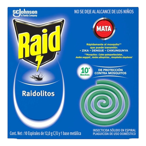 Raid Raidolitos 10 Repuestos Original