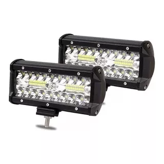 Pack 2 Barra Focos Neblineros Led 120w / Auto Moto Camiones