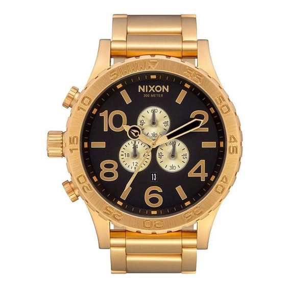 Reloj 51-30 Chrono All Gold Black Nixon