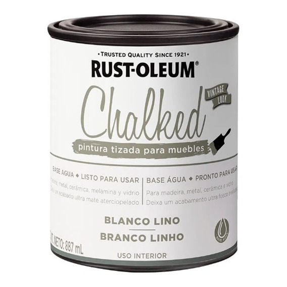 Pintura A La Tiza Rust Oleum Chalked Blanco Lino Mf Shop