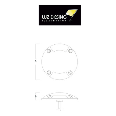 Aplique Iluminador Exterior Vk-tash 2 Aluminio Piso Vk