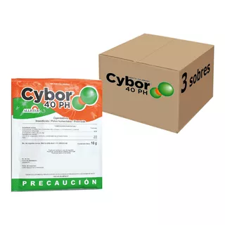 5 Pz Insecticida Cypermetrina Cybor 40 Ph  Urbano Sobre 10gr