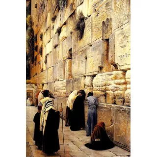 Muro Lamentações Jerusalém De Bauernfeind Tela 125cm X 80cm