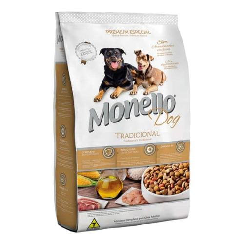 Alimento Monello Premium Especial Tradicional para perro adulto sabor mix en bolsa de 15kg