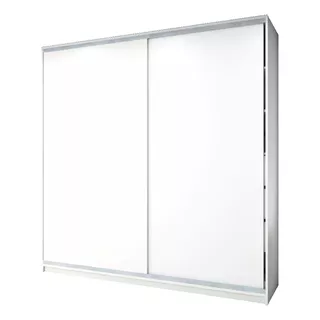 Placard Mega-cell 200 X 200 Color Blanco De Melamina Con 2 Puertas  Corredizas