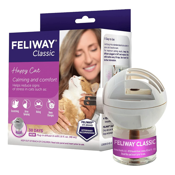 Feliway Classic Kit Difusor Plug In Feromona Gatos Relajante