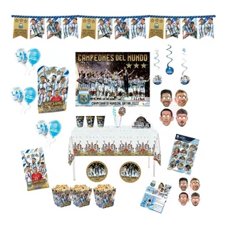  Kit Cotillón Original - 20 Niños - Afa Selección Argentina