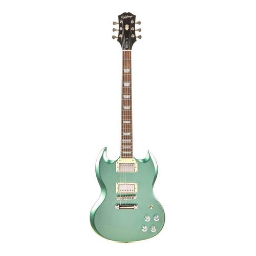 Guitarra eléctrica Epiphone Modern SG SG Muse de caoba wanderlust green metallic metalizado con diapasón de laurel indio