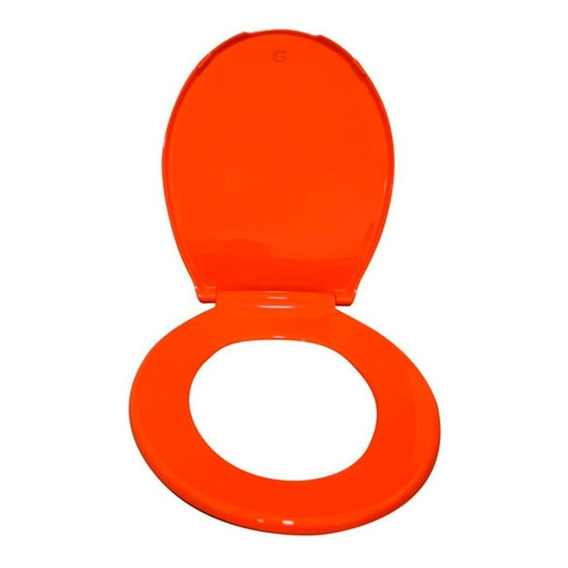 Asiento Universal Para Sanitario Redondo, Naranja