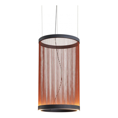 Colgante Hilo 1 Led Integrado 40w Diseño Terracota 37x70cm