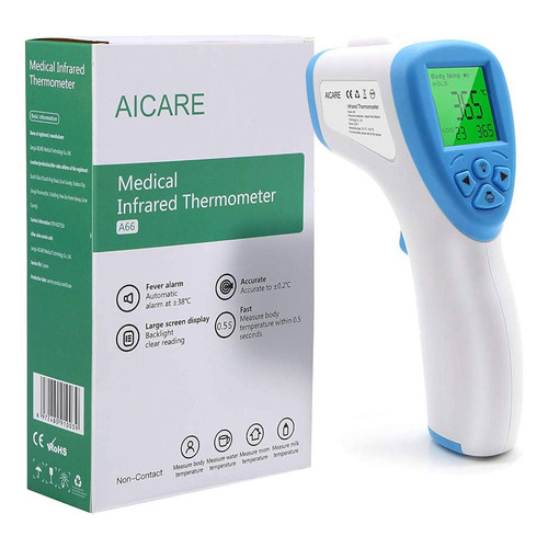 Termometro Digital Infrarrojo Aicare Certificado Invima