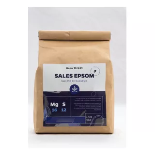 Sales Epsom (sulfato De Magensio), Certificado Orgánico 1 Kg