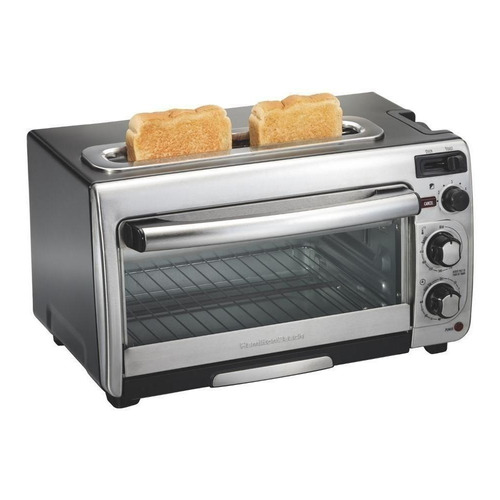 Horno de mesa eléctrico Hamilton Beach Toastation 31156 12L inox 120V