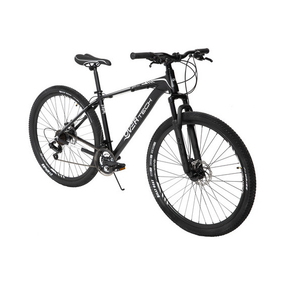 Bicicleta Mtb Overtech R29 Aluminio Full Shimano Fr Disco Pp Color Negro/Blanco/Blanco Tamaño del cuadro S
