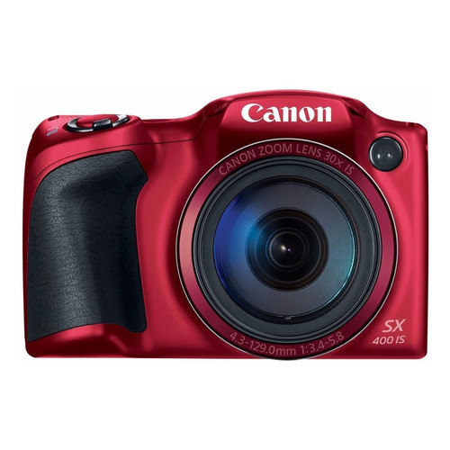  Canon PowerShot SX400 IS compacta avanzada color  rojo 