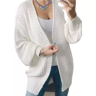 Casaco Kimono Blusa De Frio Femi Tricot Cardigã Inverno Moda