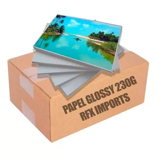 Papel Fotográfico A4 Glossy 230g  1000 Folhas Premium Brilho