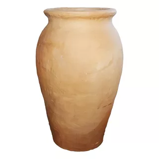 Vaso De Cerâmica Barril Rústico N°1 A:85cm L:50cm Natural