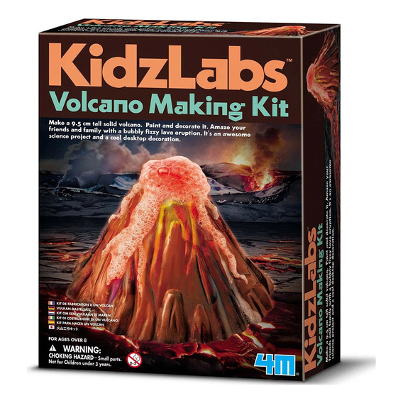 Juego Educativo Ciencias 4m Experimento Volcán En Erupción