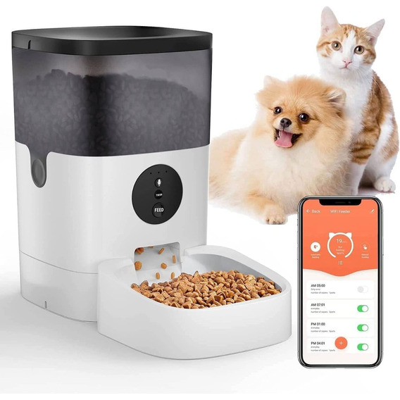 Comedero Dispensador Automatico Para Perros Gatos App Voz