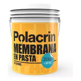 Polacrin Membrana En Pasta Impermeable Protege Y Renueva 4lt Acabado Mate Color Incoloro